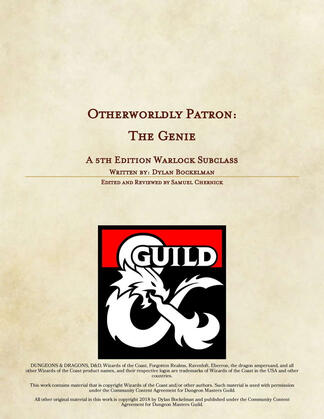 Otherworldly Patron: The Genie